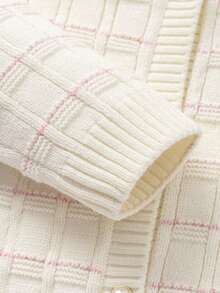 Balabala Soft Knit Sweater Top For Tween Girls Comfortable Spring Autumn Wear - White Tone - View 8