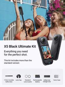 Insta360 X5 Panoramic Action Camera 8K HD Anti-Shake Waterproof Motorcycle Riding Handheld Camera Vlog Travel Pocket Camera, Multiple Sets Available - View 13