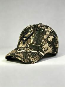 1 Pc Camouflage H Embroidery Hats For Men - Adjustable Hats, UV Protection Sun Hat, Ideal For Hiking, Mountaineering, Travel, And Outdoor Activities - Camouflage - View 9