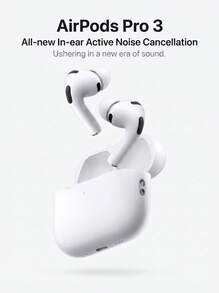 AirPods Pro (3rd Generation) Compatible With IPhone/IPad/Mac Apple Bluetooth Earbuds, With USB-C MagSafe Charging Case, Active Noise Cancellation + Adaptive EQ, Supports Wireless Charging - View 3