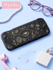 Ayotu Suitable For 2025 New Switch2 Eye & Moon & Star Pattern Game Console Shell And Accessories, Compatible With Switch2 7.9-Inch Protective Case. Package Includes Protective Case, Storage Bag, Dock Shell, Console Dust Cover, Game Storage Card Box, Joy-Con Controller Protective Sleeve And Other Multiple Style Accessories To Choose From, Ideal For Back To School Gift, Birthday Gift And Game Enthusiasts. - View 5