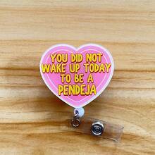 Retractable D Card Holder Reel With Cute Cartoon Design, Nurse Hospital Badge Holder Office Lanyard 1pc - X930 - View 5