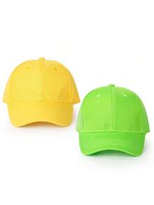 1pc Christmas Magic Hook & Loop Light Panel Baseball Cap, Outdoor Adjustable Sun Protection Casual Hat For Boys & Girls, Suitable For Spring/Autumn Travel, Beach Vacation, Sun Hat - Baseball Cap - View 12