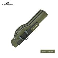 LEOFISHING 2-Layer Large Capacity Fishing Rod Bag, Waterproof Oxford Cloth Foldable Fishing Tackle Storage Case, Hand & Shoulder Carry Pole Bag Available In 100/130/150cm Sizes Green Black - Army Green - View 12