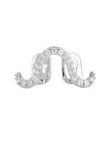 1pc Smooth/Zirconia Curved Hip Hop Shiny Teeth Grillz Party Holiday Accessory Unisex - Multicolor - View 10