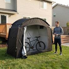 [Fits 2-3 Bicycles] Extra Large Outdoor Bicycle Cover Tent - UV Protection, Fits 2-2 Bicycles, Portable And Foldable, Suitable For Garage/Garden Storage - General Purpose - View 7
