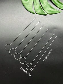 Long Metal Rod Flip Hook, Tongue-Style Design For Easy Folding Of Various Tubular Fabric Strips, Ribbons And Elastic Cords, Available In 17.5cm And 26.5cm Lengths, Suitable For Clothing Repair, Hand Knitting, Fabric DIY And Other Creative Projects - Belt Flip Tool - View 13
