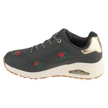 Skechers سكيتشرز أونو - شامبانيا وورود 177862-BKRD للنساء، أحذية رياضية سوداء - الأسود - مشاهدة 2