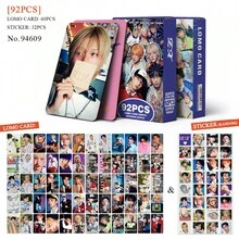 1PC 92pcs Pink Ink JENNIE K-POP Merchandise LOMO Photocard - A - View 6
