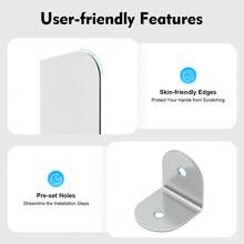 YUNRUX Waterproof Fire‑Retardant Urinal Divider, 15.75*35.43In Privacy Screen, Pre‑Drilled Holes For Simple Wall Installation - White 1pc - View 12