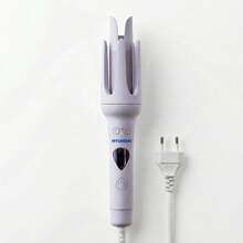 HYUNDAI 1pc Ceramic Glazed Fully Automatic Curling Iron 32MM Large Wave Slouchy Curling Tool Fast Heating Anti-Scald LCD Temperature Control Home Travel Hair Curler UK/EU Plug Optional Light Purple Gift Essential - Multicolor - View 13