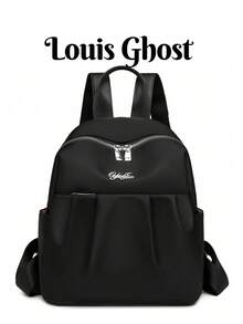 Multi-Color Fashion Backpack - All-Around Partner For Commuting, School And Travel! Made Of High-Quality Nylon! Classic Double Zipper Design, Compartmentalized Storage Space: Main Compartment, Front Pocket And Side Pockets For Phone, Keys, Water Bottle, Etc. - Multicolor - View 2