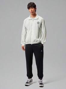 Jordan Jaket Pria AS M J FIRST CLASS WIND JKT Tanpa Tudung Tenun IW1602-133 - Hitam dan Putih - View 7