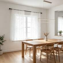 2pcs Transparent Lace Bedroom Curtains, Elegant Victorian Style Scalloped Edge Floral Pattern Curtains; Kitchen Curtains; Semi-Transparent Curtains; Polyester Material, Suitable For Living Room And Dining Room Curtains - White - View 13