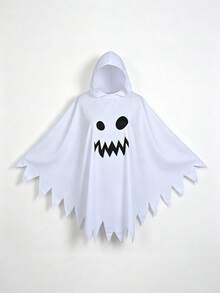 Children's Halloween Ghost Cape, Scary Face Cloak, Perfect Gift For Kids' Halloween Party - Multicolor - View 8
