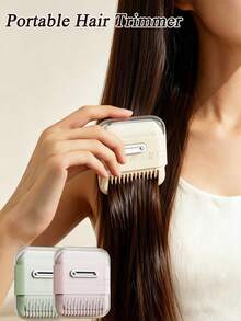 Portable Hair Split End Trimmer, 3‑In‑1 Bangs Styling Comb, Multifunctional Hair Trimming Tool For Home Hair Care - Multicolor - View 3