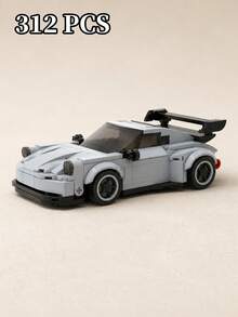 MIKEMENG 312/309/308/325/312/400 片經典 MOC 積木賽車套裝，成人 DIY 組裝汽車玩具模型，適合收藏，城市科技冠軍杯系列，適合作為生日、萬聖節、聖誕節送給男友、丈夫的禮物 - 型號 - 查看 1