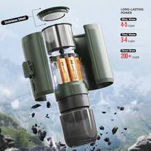 HiBREW H4C Portable 3-In-1 Coffee Machine For Large Capsules,Small Capsules,And Coffee Powder,100ml Large Capacity Water Tank,7500mAh Battery,Supports Multiple Charging Methods,Supports Hot And Cold Extraction Dual Modes, Customizable Extraction Temperature - Portable coffee machine sets - View 4
