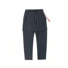 Celana Olahraga Wanita Phenix Outdoor Kasual dengan Kaki Lurus yang Dapat Dilepas dan Potongan Longgar - Hitam muda - View 4