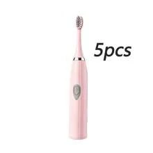 Electric Toothbrush Adult Automatic Couple Set For Men And Women Suitable For Home Or Travel Use Random Brush Head Color Battery Powered - Multicolor - View 12