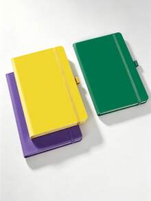 1/2pcs A5 Notebook And Pen Set, 192 Pages With Lock, Portable Writing Journal, Daily Planner, Suitable For Notes, Diary, Study, School, University, Office, Work And Travel, Back To School Supplies, Office Supplies, 2026-2027 Academic Year Diary - Multiple Styles - View 7