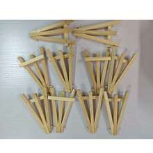 1/3/5/10pcs Wooden Easel Frame Wedding Table Number Card Holder Photo Display Stand, Handmade Painting Art Supplies Home Decor, Natural Wood Tripod Display Stand Conference Wedding Table Card Holder Painting Craft - Apricot - View 12
