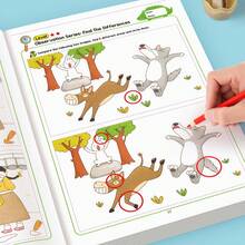 Buku Aktivitas Cari Perbedaan untuk Anak-Anak 32 Halaman (Dasar & Lanjutan) | Teka-teki Logika, Permainan Mencocokkan & Memori, Cocok untuk Anak Usia 3+ | Hadiah Ulang Tahun, Paskah, dan Hari Anak untuk Anak Laki-Laki dan Perempuan - MultiWarna - View 6