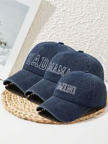 3pcs Embroidered Baseball Cap Set, Washed Adjustable Sun Protection Casual Hat, Suitable For Spring/Autumn Travel, Beach Vacation, Outdoor - A - View 16