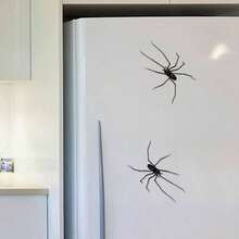 1 Piece - A Large Spider-Shaped Refrigerator Magnet Decoration, An Amusing Magnetic Decoration Design For Halloween That Is Fun To Play Tricks With And Scary, Suitable For Various Scenarios Such As Kitchen, Office, Whiteboard, And Storage Cabinet. - Black - View 4