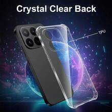 Compatible With Xiaomi 17T Pro Phone Case + 2pcs Tempered Glass Transparent Screen Protector, Transparent Reinforced Corner Anti-Drop Design, Anti-Scratch Function Compatible With Xiaomi 17T Pro/17T/17/17 Ultra/17 Pro/17 Pro Max Series - Clear - View 2
