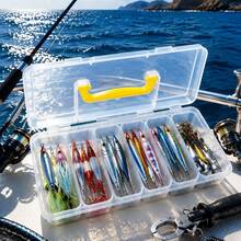 1 Large Box And 6 Small Boxes Assembled Outdoor Fishing Tackle Storage Box, Fishing Lure Storage Box, Multi-Functional Fishing Tackle And Lure Storage Box, Suitable For Fishing, Sea Fishing, Home Storage - Multicolor - View 2