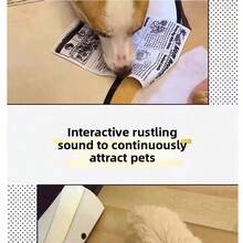 1/100件趣味狗狗報紙咀嚼玩具 Happy Puppy，適合所有犬貓，發出揉紙聲，適用小型/中型/大型犬，布製玩具，緩解無聊與焦慮，可水洗，無需電池，完美寵物禮物 - 彩色 - 查看 7