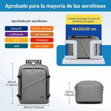 Cabin Bag 40x20x25cm 44x20x33cm 54x20x35cm Ryanair Underfloor Backpack Waterproof Travel Backpack Hand Luggage 20L 30L 38L Lightweight Business Work Gym Uni Laptop Daypack For Men Women - Grey - View 4