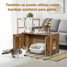 Cat Litter Box Enclosures - Coffee Brown - View 10