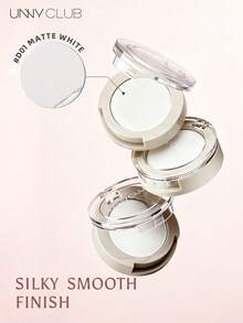 UNNY CLUB 1pc Matte Solid Color Eyeshadow, Fine Powder Easy To Blend, Skin-Friendly No Fallout, Long-Lasting Pigment, Multi-Purpose, Suitable For Beginners, Brand Makeup Cosmetic - D01 White - View 4