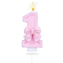 1 件亮片数字生日蜡烛，粉色蝴蝶结生日蜡烛蛋糕，闪亮数字蜡烛蛋糕装饰，适合女孩、女士、周年庆典，非常适合生日派对、周年派对、退休派对、婚礼派对，理想的礼物 - 粉色 - 查看 15