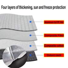 SEAMETAL New Summer And Winter Thickened Magnetic Car Sunshade, Car Windshield Sun Protection And Heat Insulation, Waterproof And Dirt-Proof Cover, No Drilling Required, Front Windshield Privacy Protection, Durable And Easy To Maintain - A - View 8