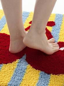 1PC Bathroom Mats Rugs Flocking Fluffy Underfoot Fruit Pattern Rug Bath Mat TPR Backing Non-Slip For Kitchen,Outdoor, Indoor, Runner Corridor, Bedroom, Living Room, Beside Throw Rugs Washable Rugs Easy Clean For Bathroom Fall Decor - Multicolor - View 8