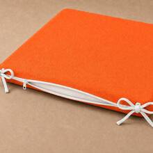 4 Pieces, 40 X 40 Cm Seat Pads For Dining, Kitchen And Patio Chairs Made In Turkei - Orange - View 5