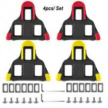 4pcs/Set Bicycle Replacement Cleat Pedal Lock Plates, Universal Self-Locking Mountain Bike Road Bike Cleats, SH-11 SPD-SL Universal Bicycle Accessories, Cycling Accessories - Multicolor - View 2