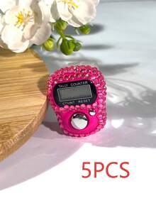 Cincin Mewah Kecil Bertabur Berlian Imitasi Berwarna-warni yang Modis (Fungsi Reset, Ukuran Cincin Dapat Diatur) Penghitung Portabel untuk Pria dan Wanita, Cocok untuk Sholat Ramadan, Penghitungan Olahraga, dll. - Beraneka warna - View 25