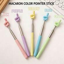 3pcs Retractable Reading Pens, Teaching Pens, Multiple Colors, Retractable Reading Pens, Teaching Tool Pens, Suitable For Birthday Gift Bags, Party Fillers, Classroom Rewards And Carnival Prizes, Adults And Teens Can Play With - Multicolor - View 5