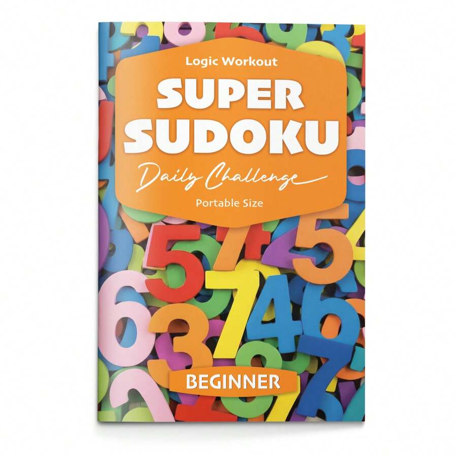 Portable Super Sudoku Logic Workout Notebooks, Daily Number Puzzle Challenge For Brain Training, Focus, Reasoning And Relaxation, Beginner To Challenge Levels, Travel-Friendly Size - Sudoku Difficulty Level - View 1