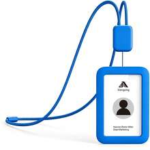 ID Card Lanyard, Silicone ID Card Holder Business Card Protective Case, With Retractable Cord, Quick Release Buckle, 2 Card Slots, Suitable For Office Staff, Teachers, Employees, Cruise Black - Silicone Card Sleeve - View 13