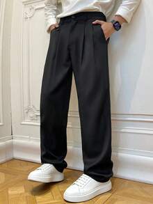 Impala Men Suit Pants - Black - View 1