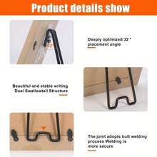 (Stand + Self-Adhesive Transparent Patch) Picture Frame Stand - Self-Adhesive Adjustable 5.9-10.2 Inch Durable Display Stand, Suitable For Artwork, Photos, Home Decor And Exhibitions, Minimalist Design, Stable Structure - Multicolor - View 5