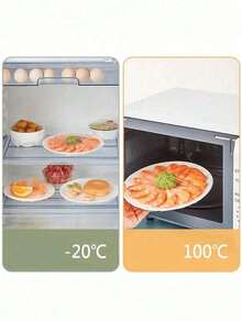 50pcs Disposable Plastic Wrap Covers - Airtight Fresh-Keeping Lids, Suitable For Food Storage, Home Kitchen, Picnic And BBQ, Multi-Functional Plastic Wrap, Suitable For Bowls, Plates, Fruits, Vegetables, Transparent Kitchen Fresh-Keeping Covers, Dust-Proof - Multicolor - View 5