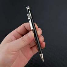 Ballpoint Pen Metal Stainless Steel Press Type Writing Stationery Retractable Ink Pens For Professionals Executives Manager - A - View 5