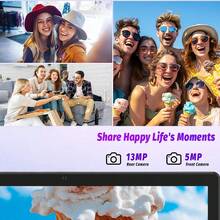 Qetupa 10.1 吋 Android 15 平板電腦，4GB RAM+64GB/128GB，八核心 1.8GHz 處理器，HD (1280x800) IPS 觸控螢幕，BT 5.2 & 802.11ac WiFi5，GPS，5MP 前置相機 & 13MP 後置相機，6000mAh 大容量電池（不含適配器） - 綠色 - 查看 7