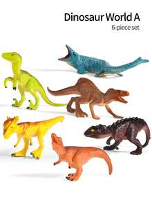 1 Set Mainan Model Hewan Realistis Dunia Dinosaurus Triceratops, Stegosaurus, Tyrannosaurus Rex, Cocok Untuk Kembali ke Sekolah, Pengajaran, Paket Hadiah Pesta, Hadiah Ulang Tahun - MultiWarna - View 12